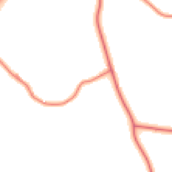 Daytime road noise heatmap for CW5 8DR