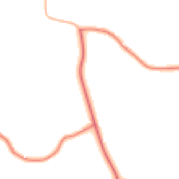 Daytime road noise heatmap for CW5 8DT