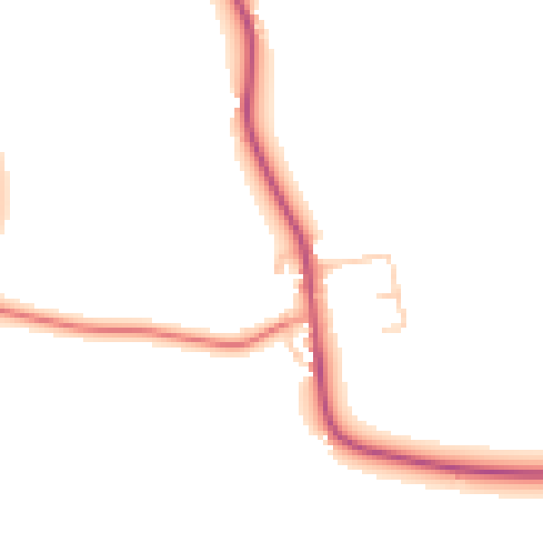 Daytime road noise heatmap for CW5 8FT