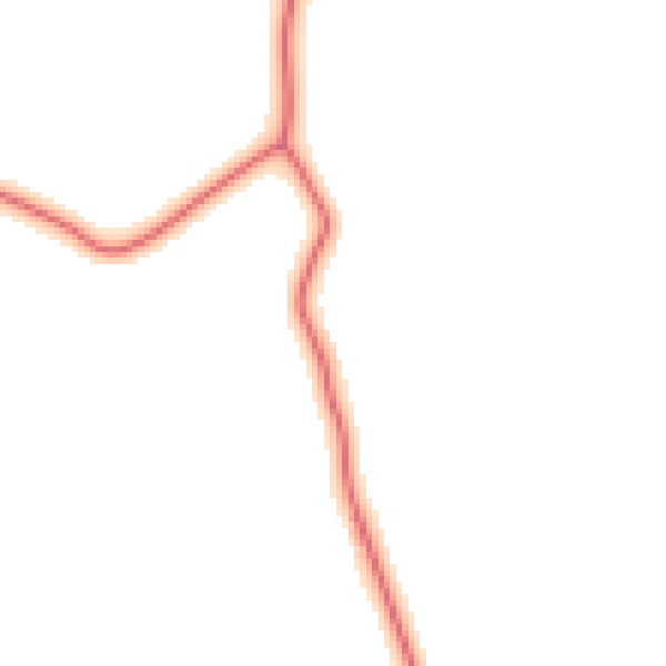 Daytime road noise heatmap for CW5 8JS