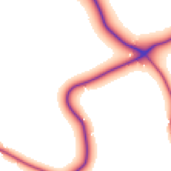 Daytime road noise heatmap for CW5 8LL