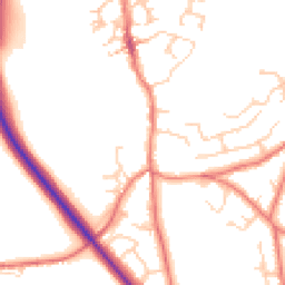 Daytime road noise heatmap for CW6 0AX
