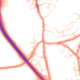 Daytime road noise heatmap for CW6 0BD