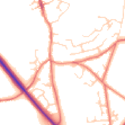 Daytime road noise heatmap for CW6 0BJ