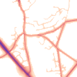 Daytime road noise heatmap for CW6 0BN