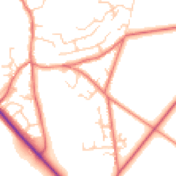 Daytime road noise heatmap for CW6 0BW