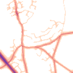 Daytime road noise heatmap for CW6 0DB
