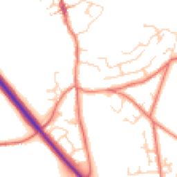 Daytime road noise heatmap for CW6 0DL