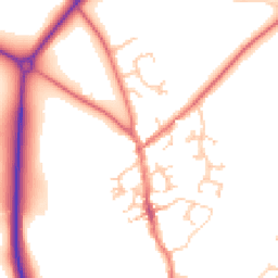 Daytime road noise heatmap for CW6 0EB