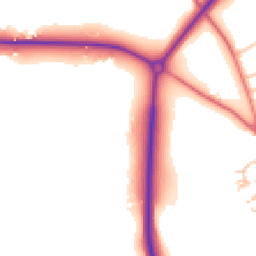 Daytime road noise heatmap for CW6 0EE