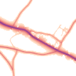 Daytime road noise heatmap for CW6 0EW