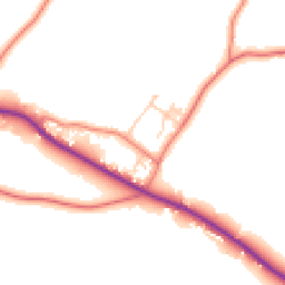 Daytime road noise heatmap for CW6 0EZ
