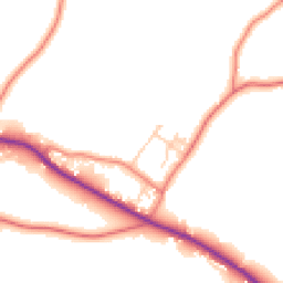 Daytime road noise heatmap for CW6 0HB