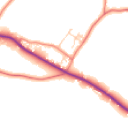 Daytime road noise heatmap for CW6 0HL