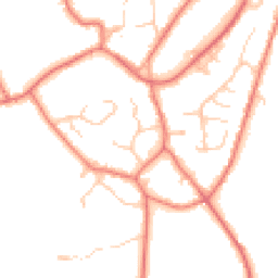 Daytime road noise heatmap for CW6 0QE