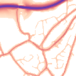 Daytime road noise heatmap for CW6 0QR