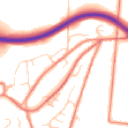 Daytime road noise heatmap for CW6 0RB
