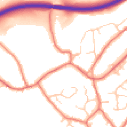 Daytime road noise heatmap for CW6 0RT