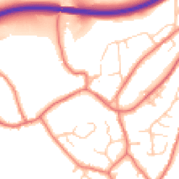 Daytime road noise heatmap for CW6 0RZ