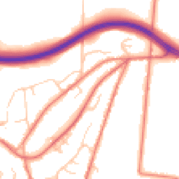 Daytime road noise heatmap for CW6 0SD