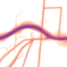 Daytime road noise heatmap for CW6 0SH