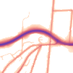 Daytime road noise heatmap for CW6 0SQ