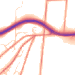 Daytime road noise heatmap for CW6 0TJ