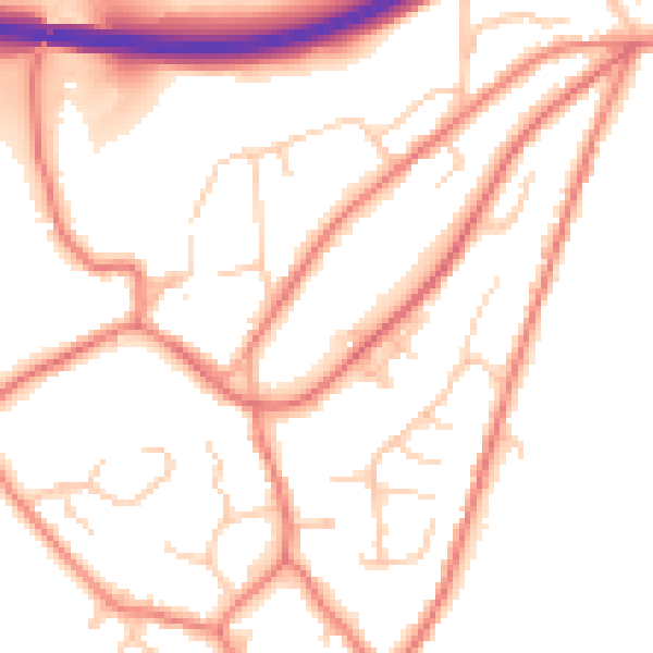Daytime road noise heatmap for CW6 0TL