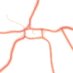 Daytime road noise heatmap for CW6 9AD