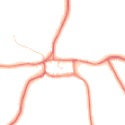 Daytime road noise heatmap for CW6 9AL