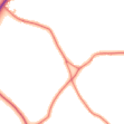 Daytime road noise heatmap for CW6 9BE