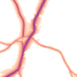 Daytime road noise heatmap for CW6 9DU
