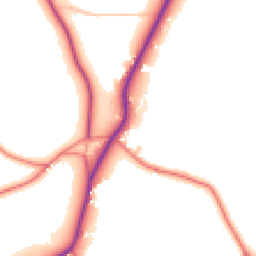 Daytime road noise heatmap for CW6 9DY