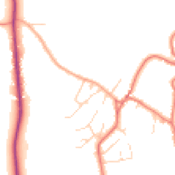 Daytime road noise heatmap for CW6 9GN