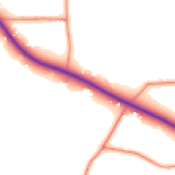Daytime road noise heatmap for CW6 9HP