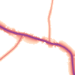 Daytime road noise heatmap for CW6 9JE