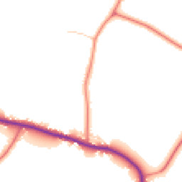 Daytime road noise heatmap for CW6 9JG