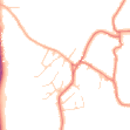 Daytime road noise heatmap for CW6 9NQ
