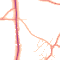 Daytime road noise heatmap for CW6 9NR