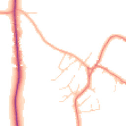 Daytime road noise heatmap for CW6 9NT