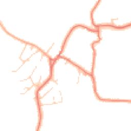 Daytime road noise heatmap for CW6 9PZ
