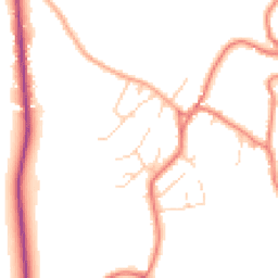 Daytime road noise heatmap for CW6 9RB