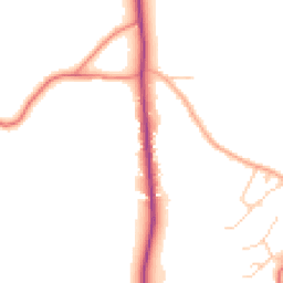Daytime road noise heatmap for CW6 9SX