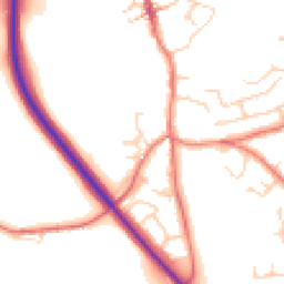 Daytime road noise heatmap for CW6 9XB