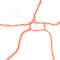 Daytime road noise heatmap for CW6 9XE