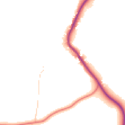 Daytime road noise heatmap for CW6 9ZB