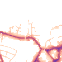 Daytime road noise heatmap for CW8 1AP