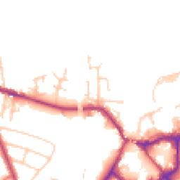 Daytime road noise heatmap for CW8 1AT