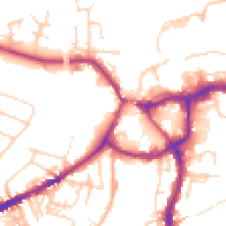 Daytime road noise heatmap for CW8 1BG
