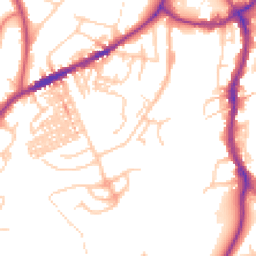 Daytime road noise heatmap for CW8 1BP